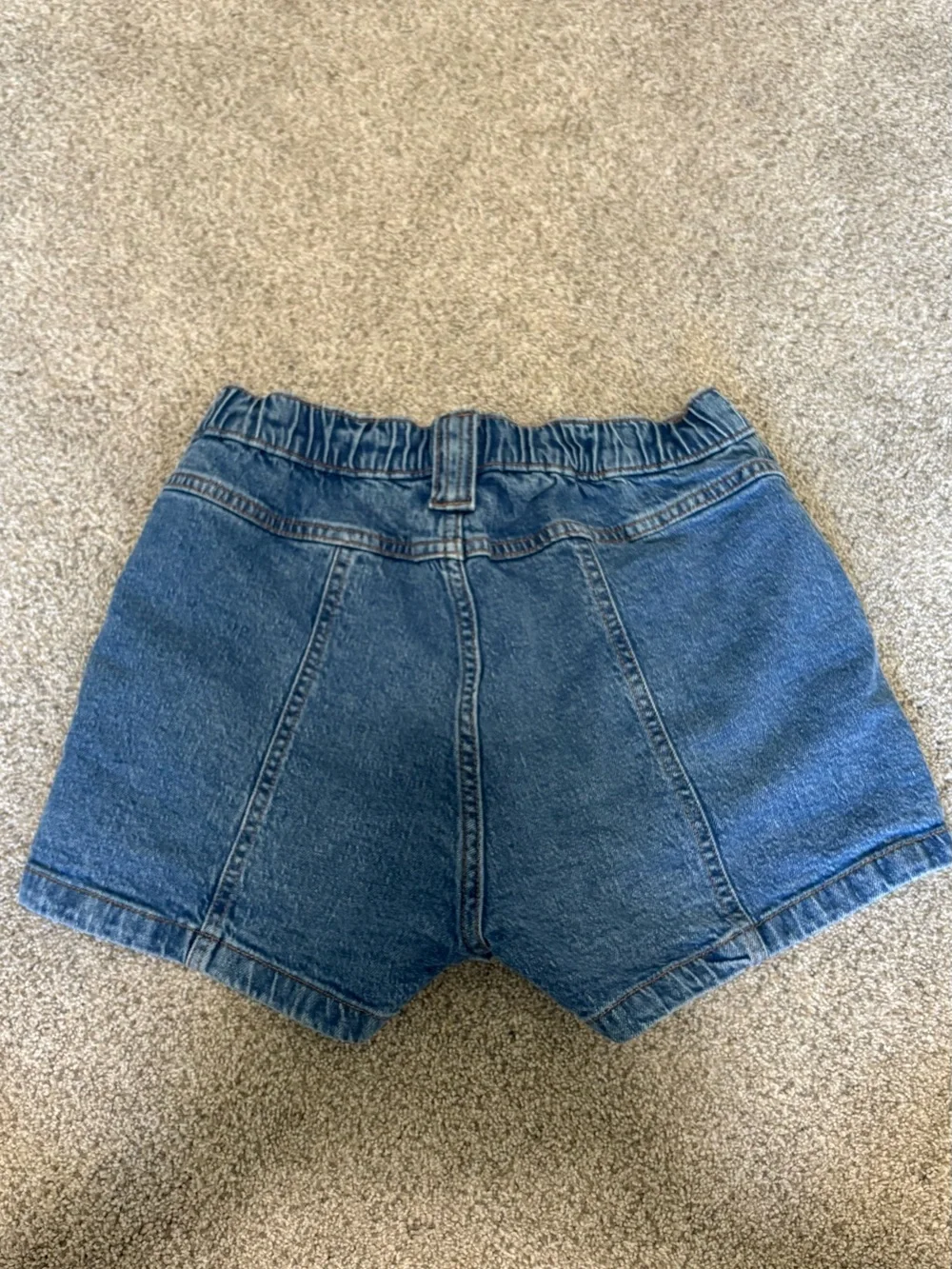 wild fable Blue High-Rise Denim Cargo Shorts